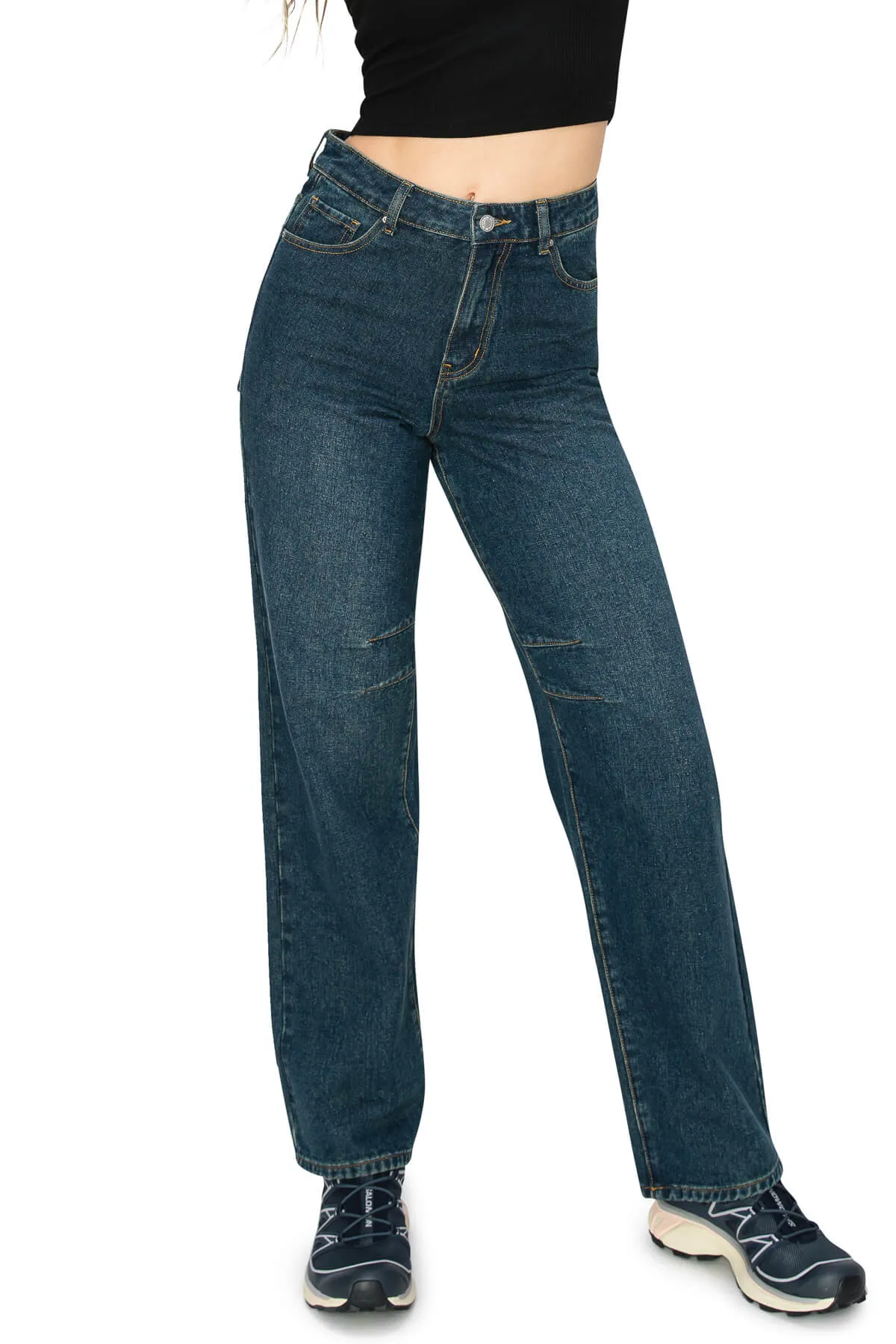 High Rise Baggy Jeans - Tint