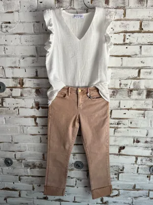 Jared Cuffed Jeans in Rose