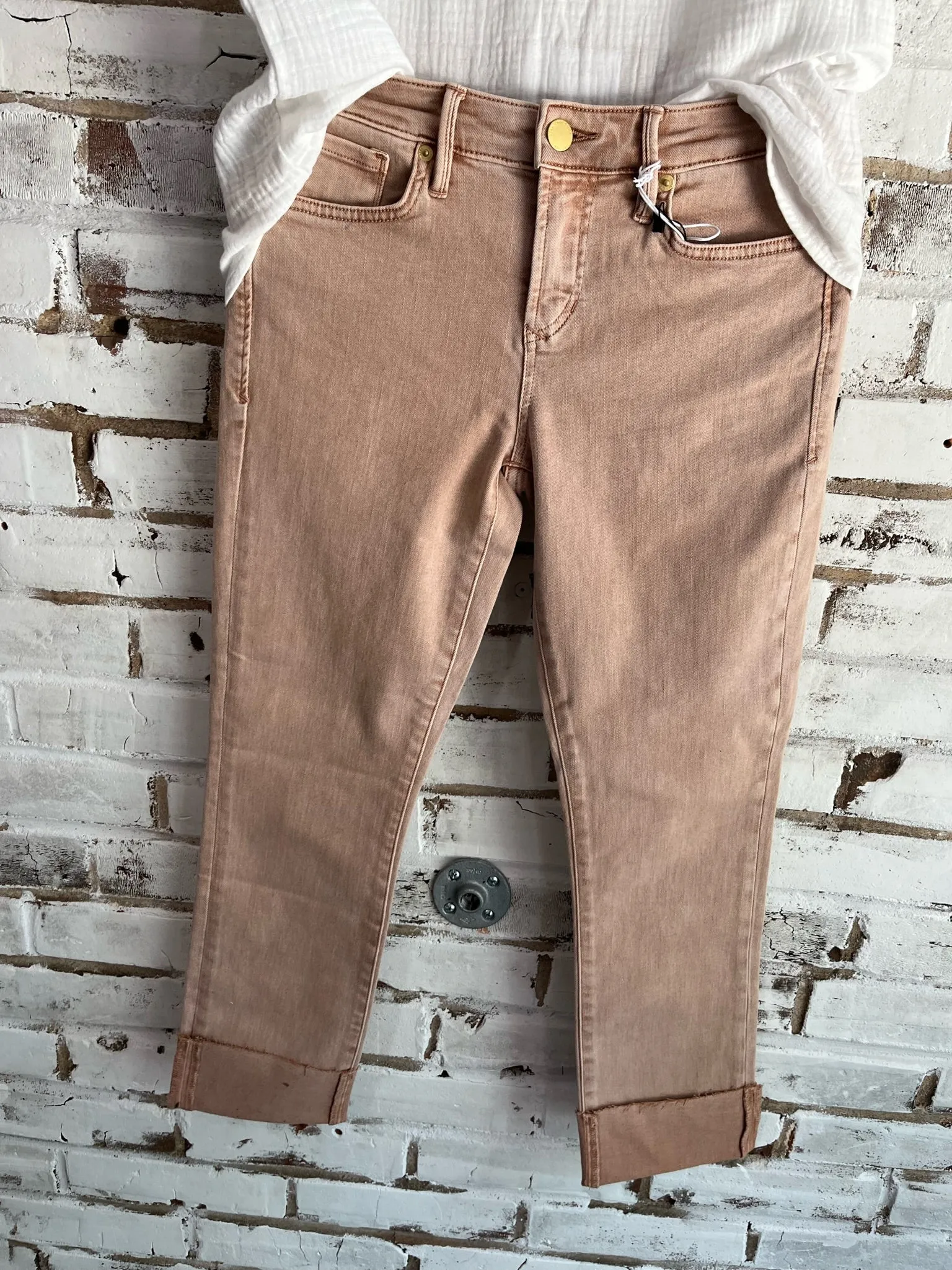Jared Cuffed Jeans in Rose