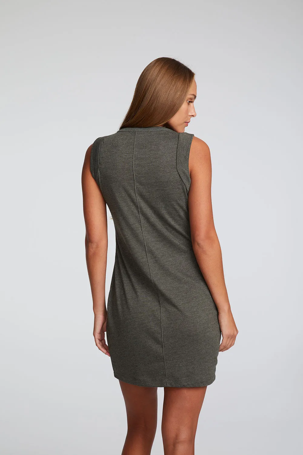 Jersey Rolled Armhole Tank Dress