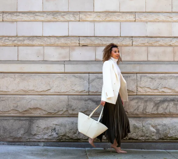 JOSEPH KNIT WEAVE PLISSE ADE SKIRT