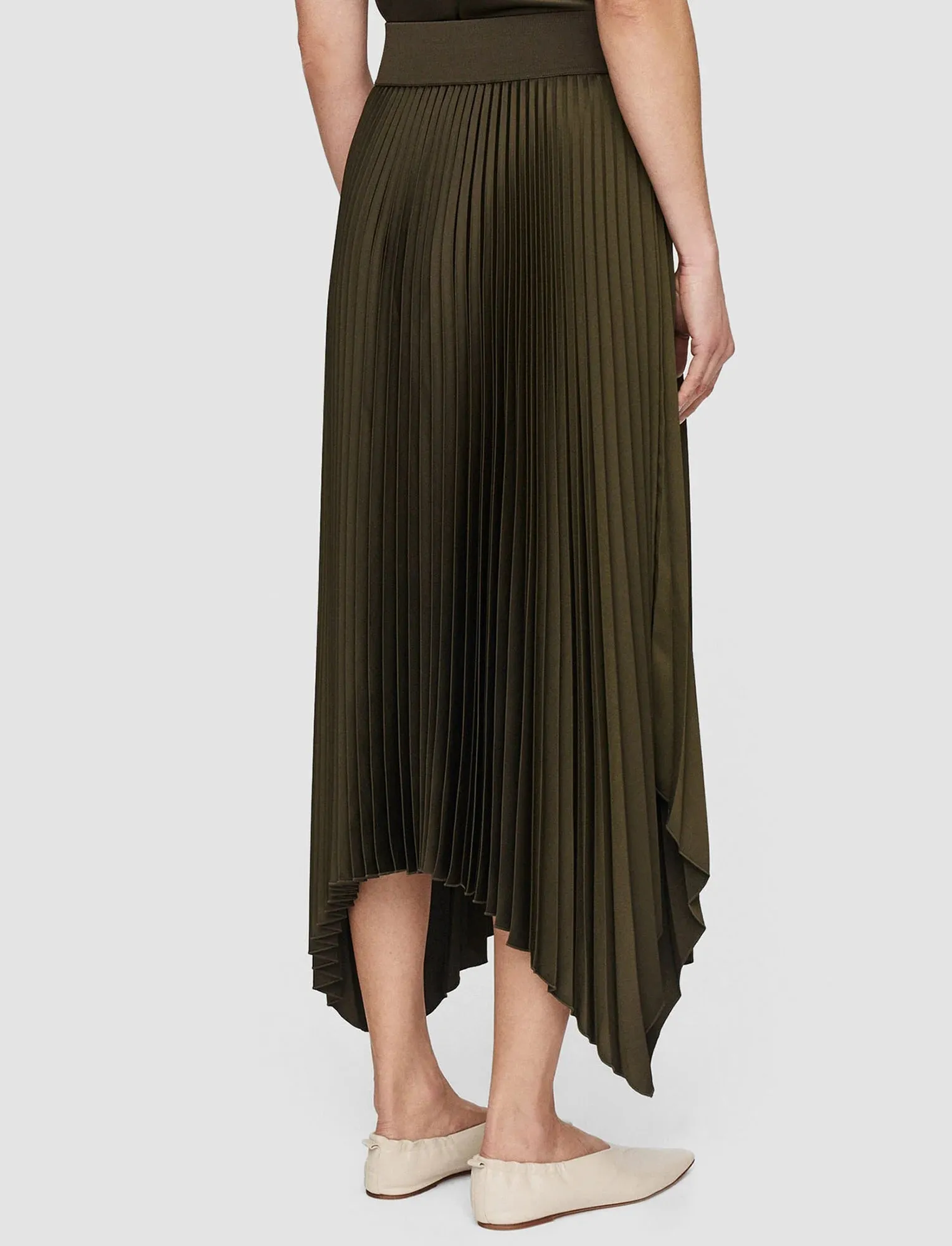 JOSEPH KNIT WEAVE PLISSE ADE SKIRT