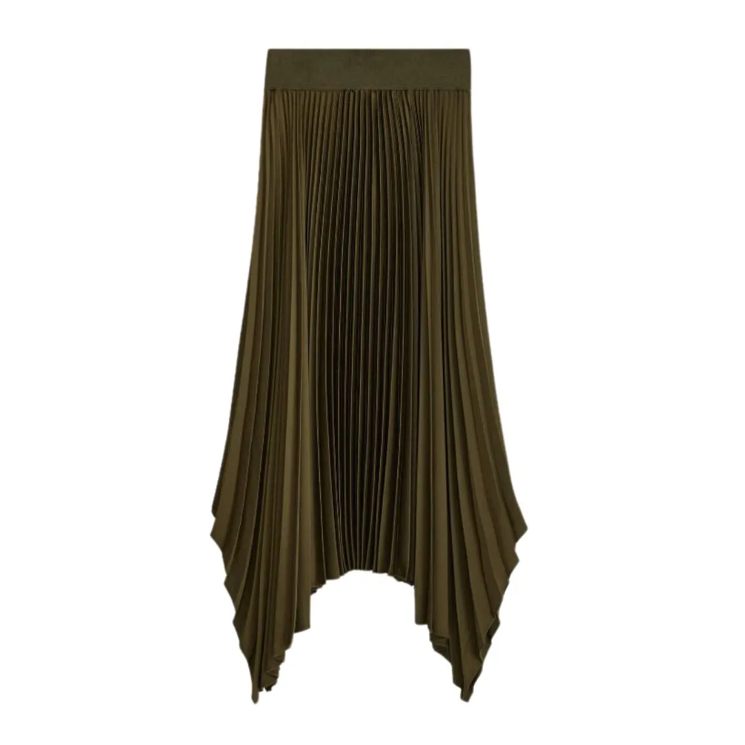 JOSEPH KNIT WEAVE PLISSE ADE SKIRT