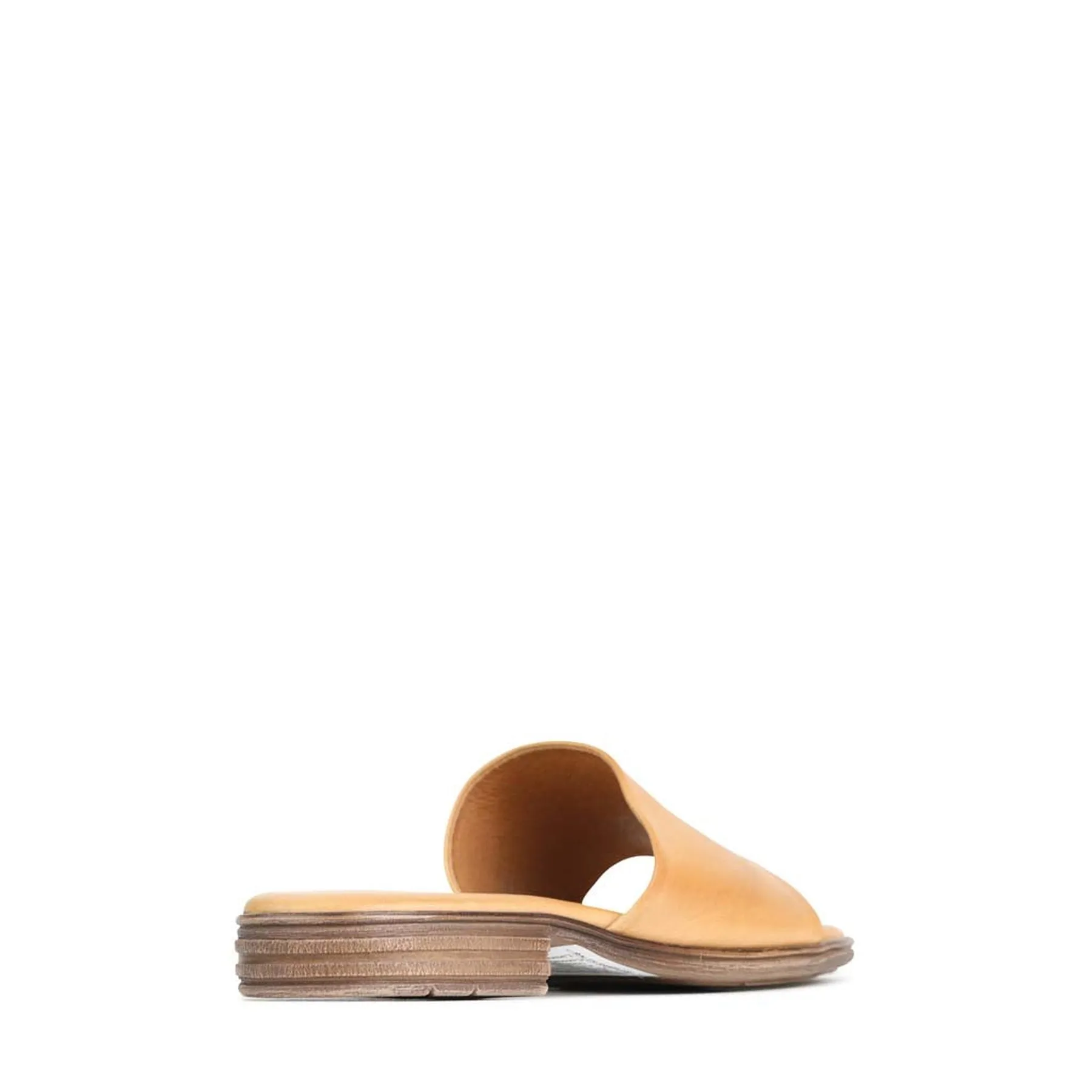 KAIA LEATHER SLIDE SANDALS
