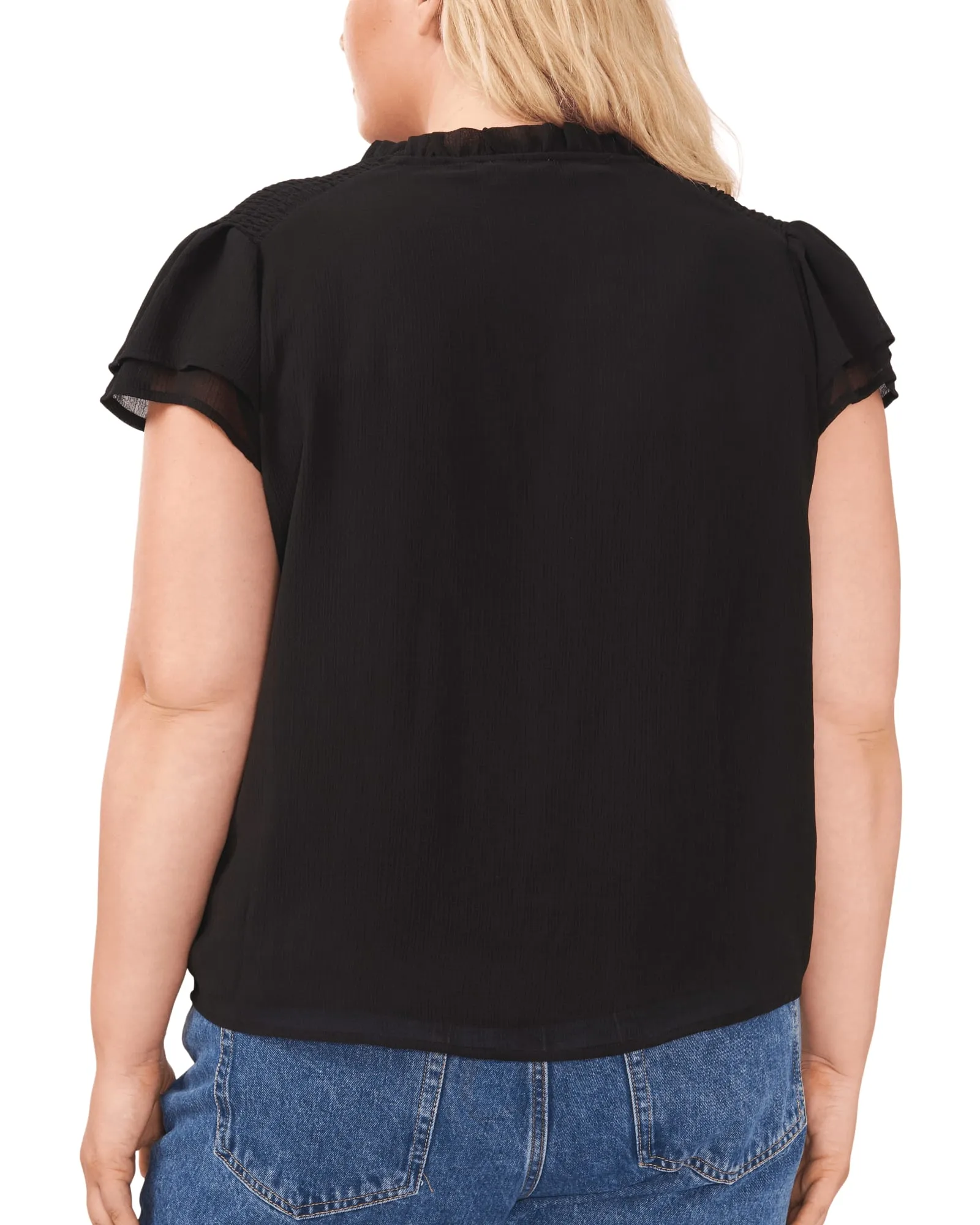 Kiara Smocked Blouse | RICH BLACK