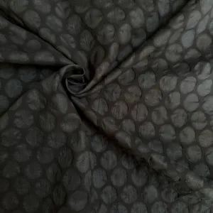 KOKKA • Small Dots Textured Cotton Fabric • Black • NEW
