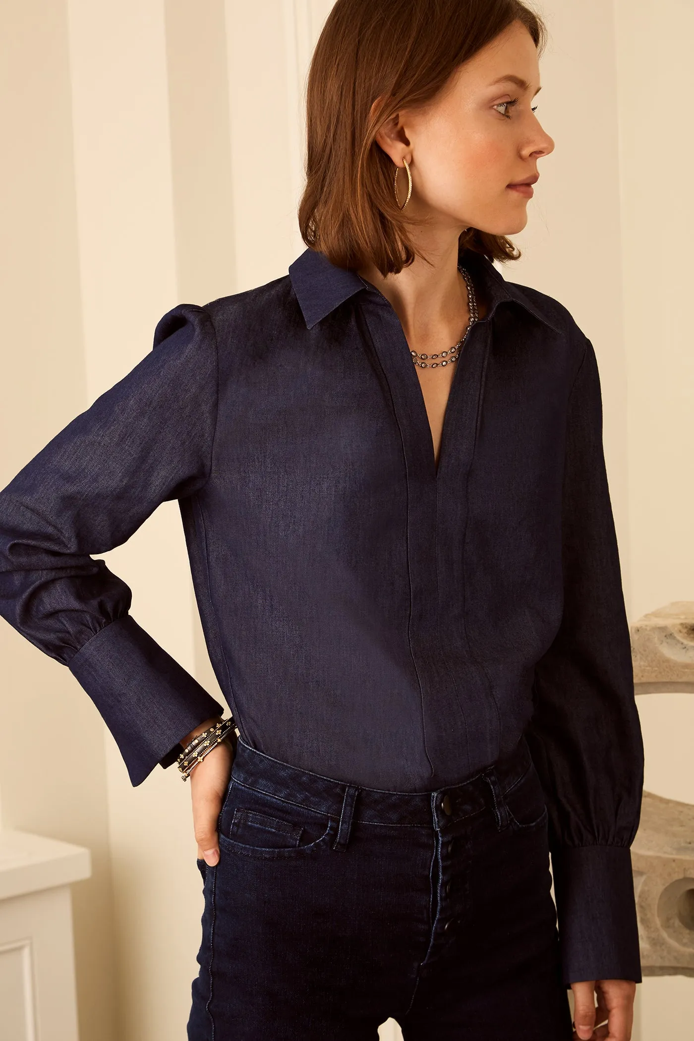 Laurel Blouse - Chambray