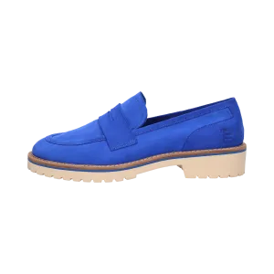 Leder Loafers blau