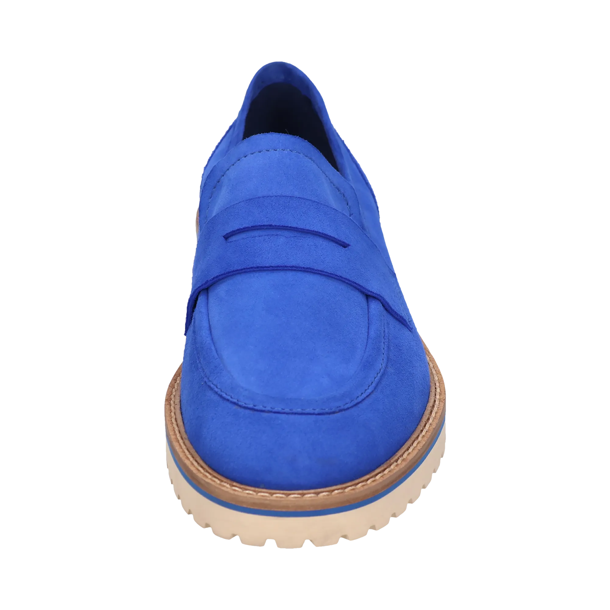 Leder Loafers blau