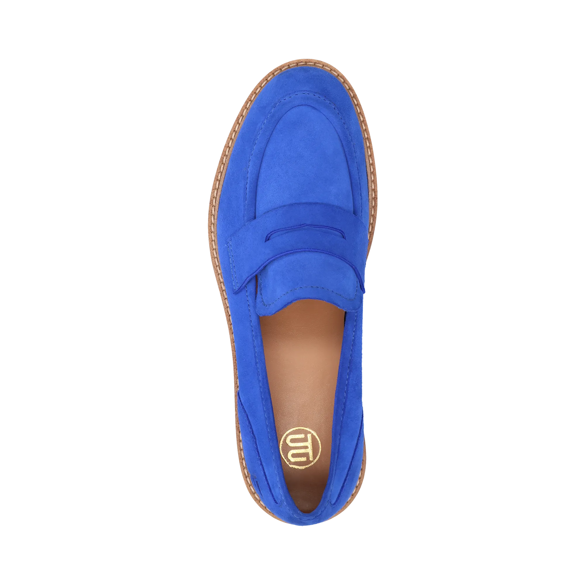 Leder Loafers blau