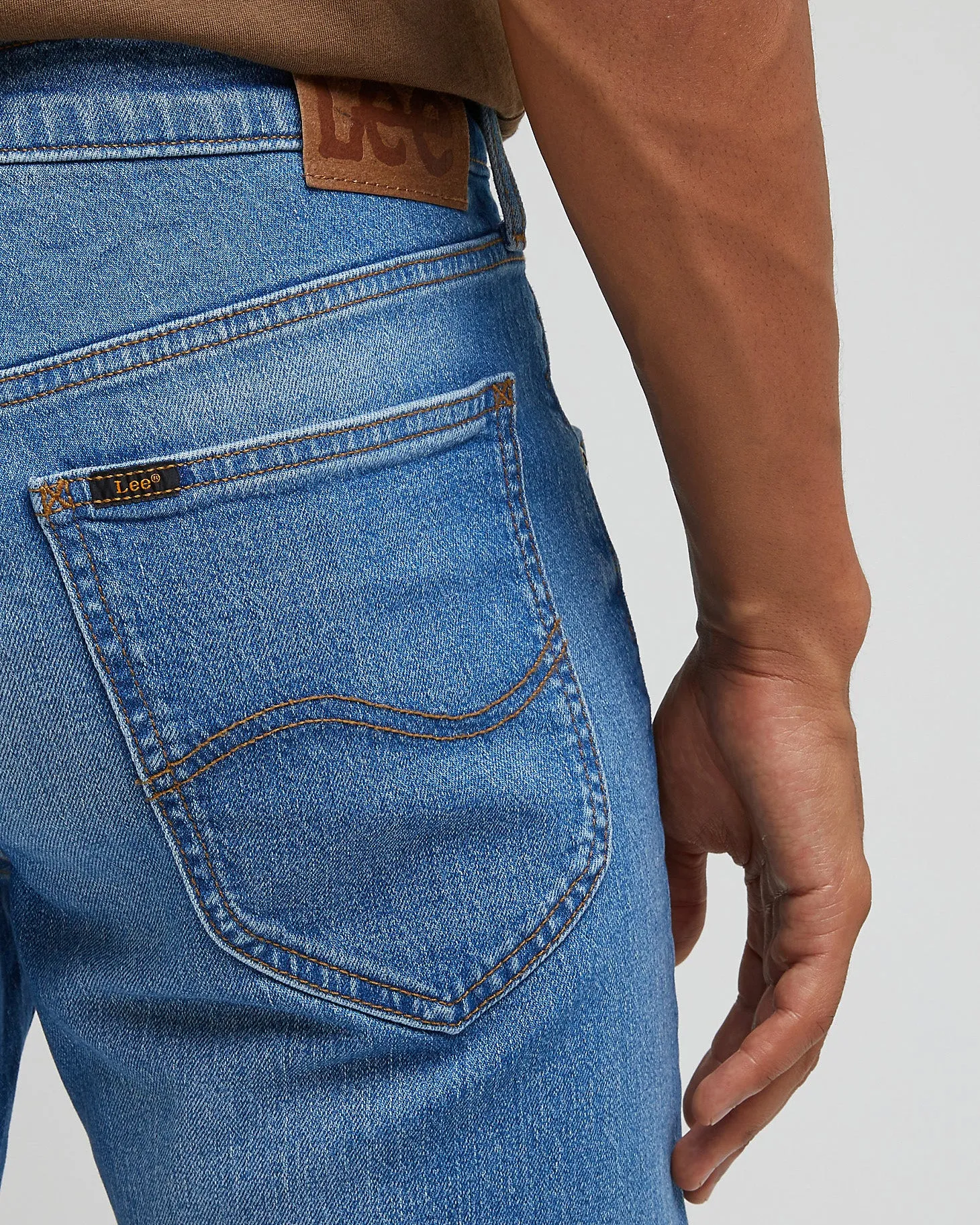 Lee Daren Zip Fly Regular Fit Mens Jeans - Indigo Vintage