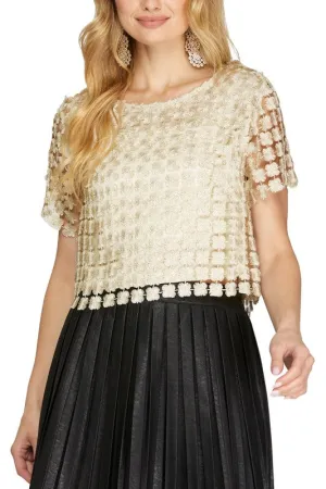 Lurex Crochet Top
