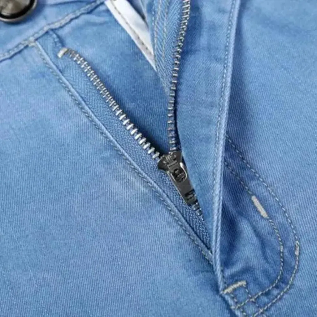 Lyocell men's high-waist jeans