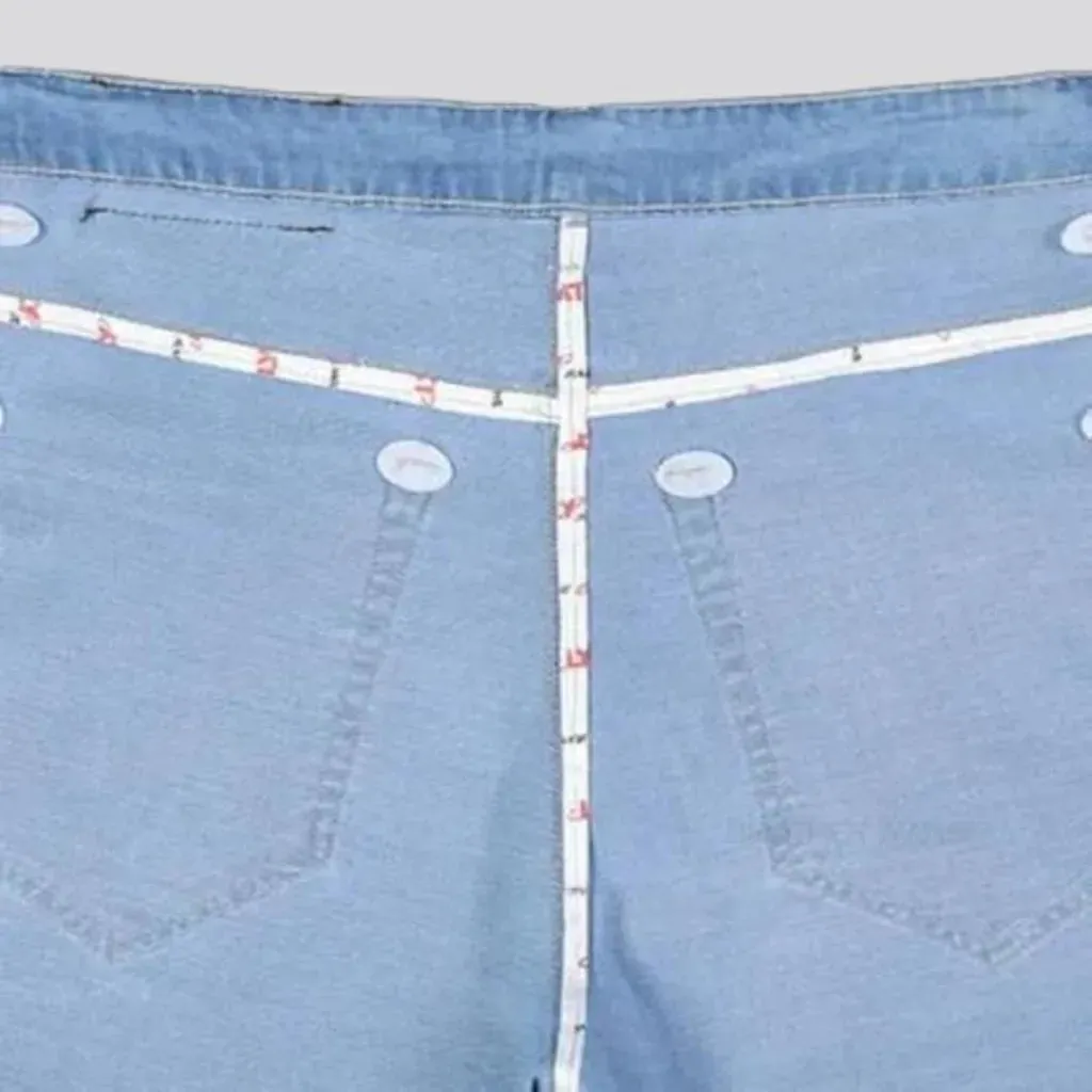 Lyocell men's high-waist jeans