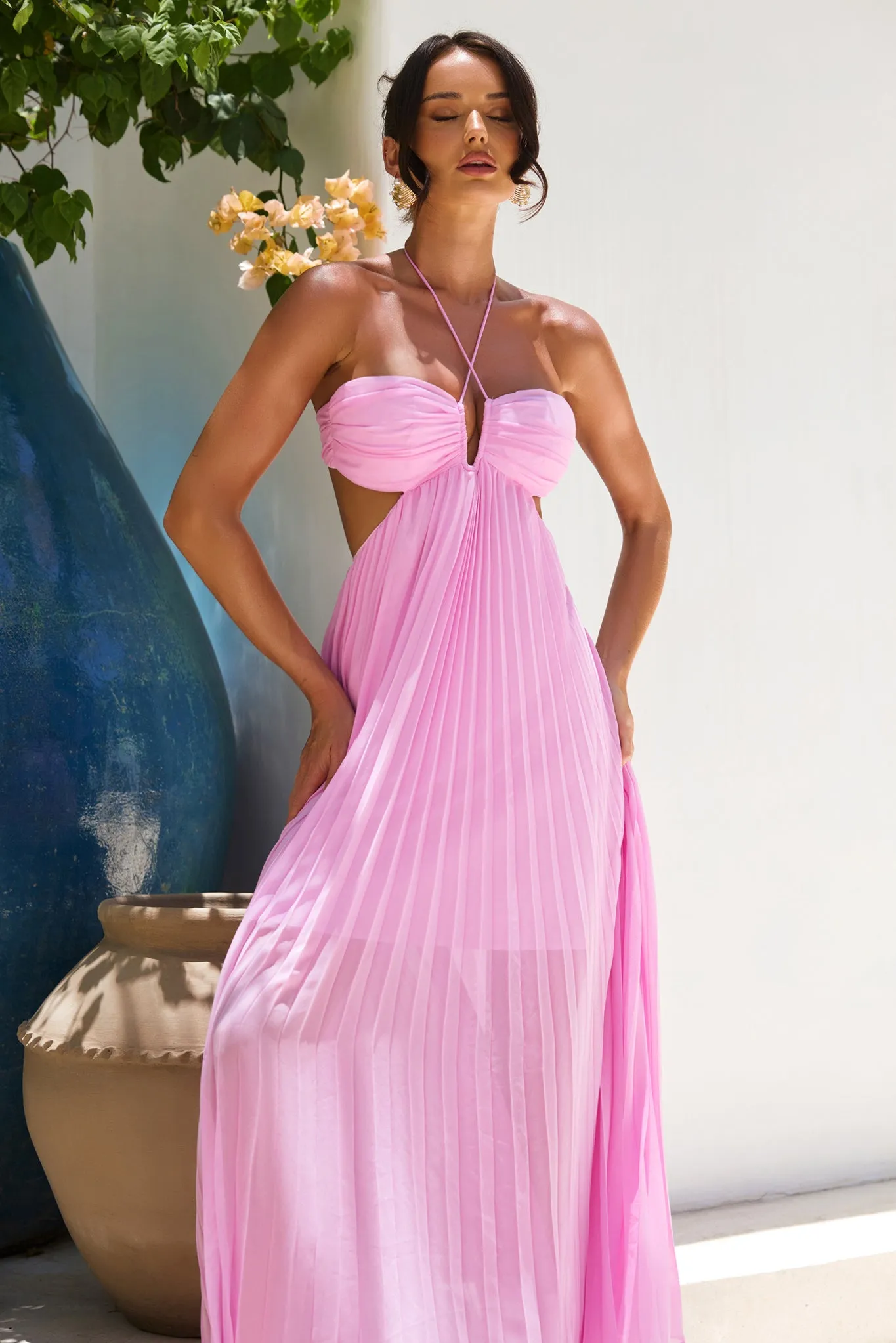 Martini Maxi Dress - Pink