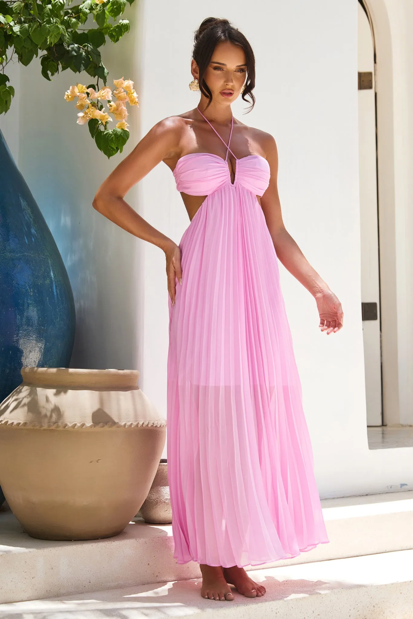 Martini Maxi Dress - Pink