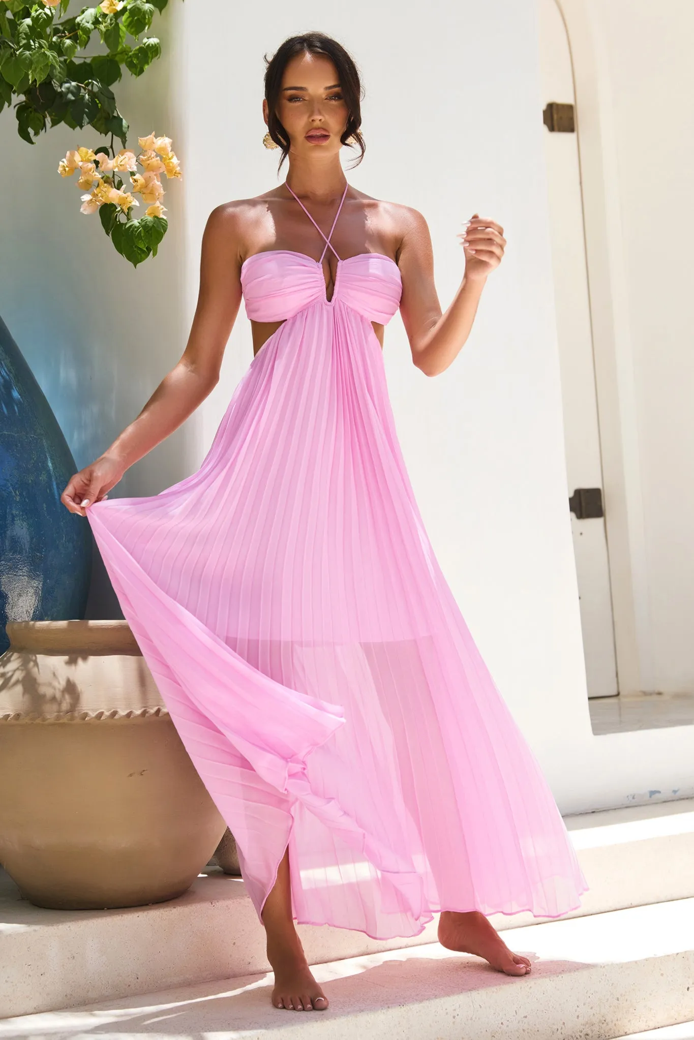 Martini Maxi Dress - Pink