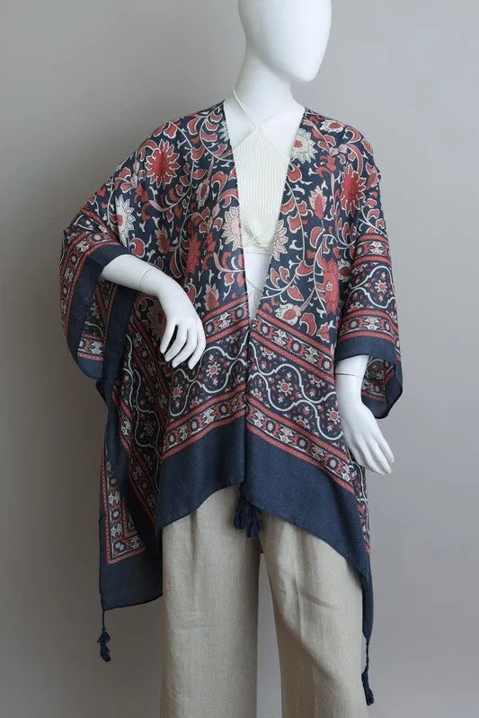 Moroccan Tassel Boho Kimono