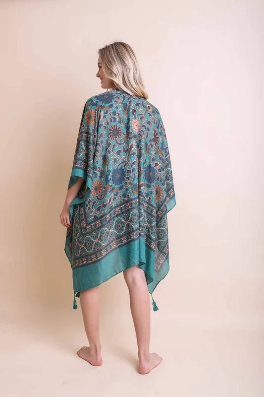 Moroccan Tassel Boho Kimono