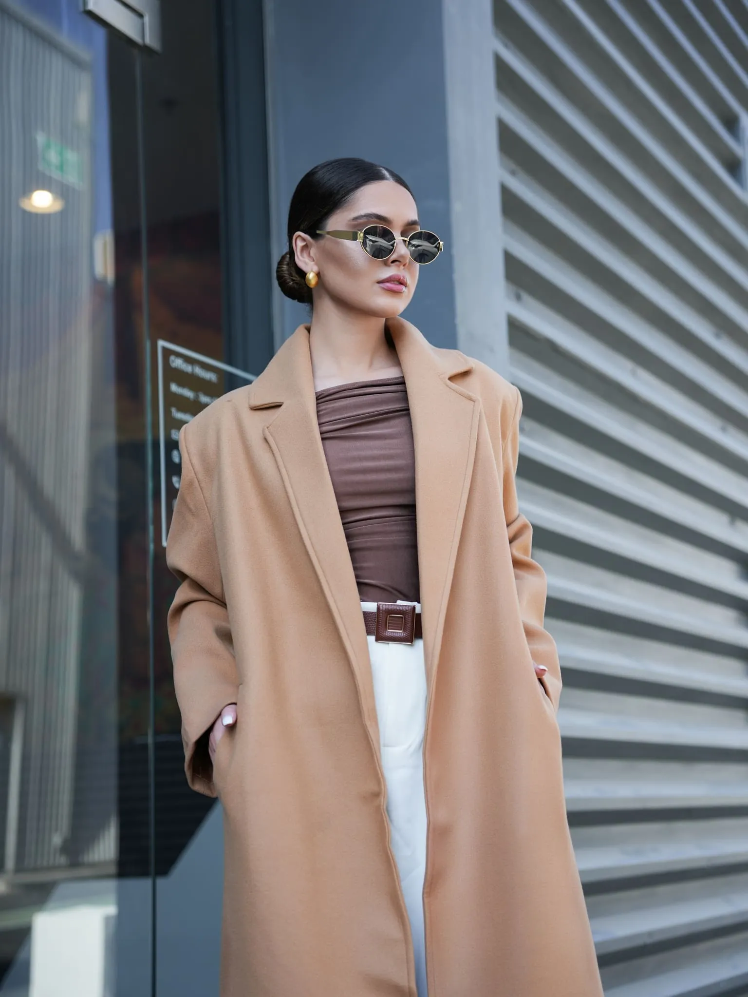 Muse Long Coat - Beige