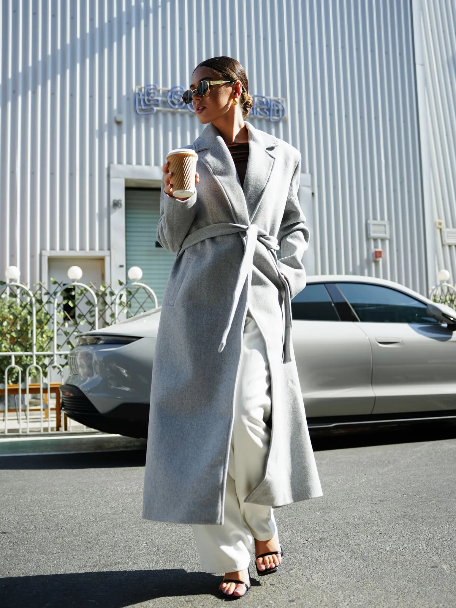 Muse Long Coat - Grey
