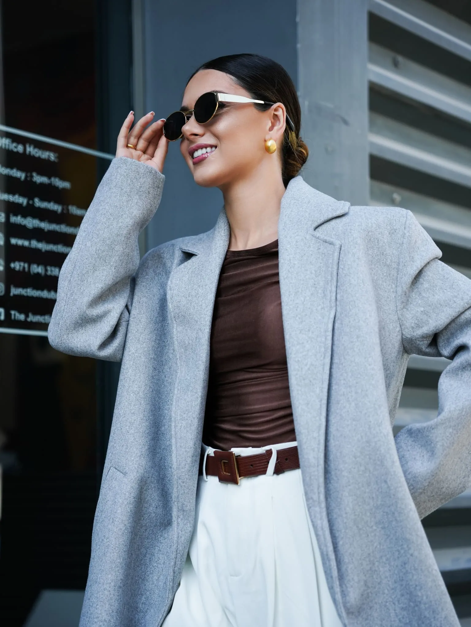 Muse Long Coat - Grey