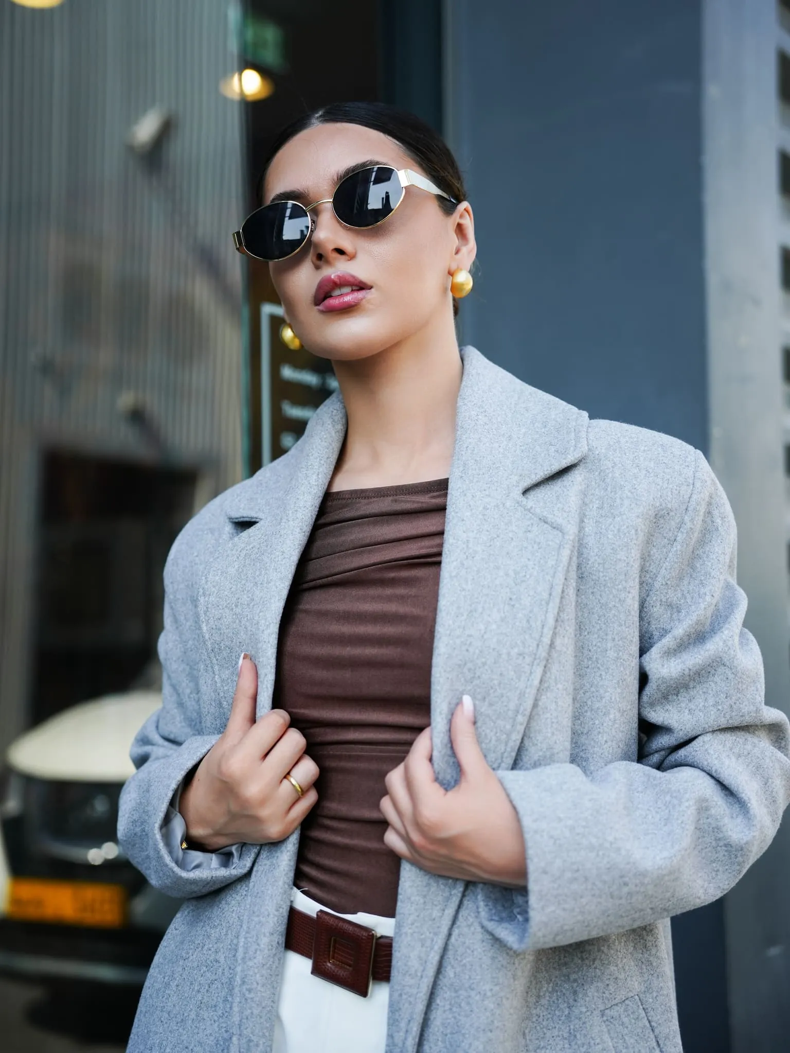Muse Long Coat - Grey