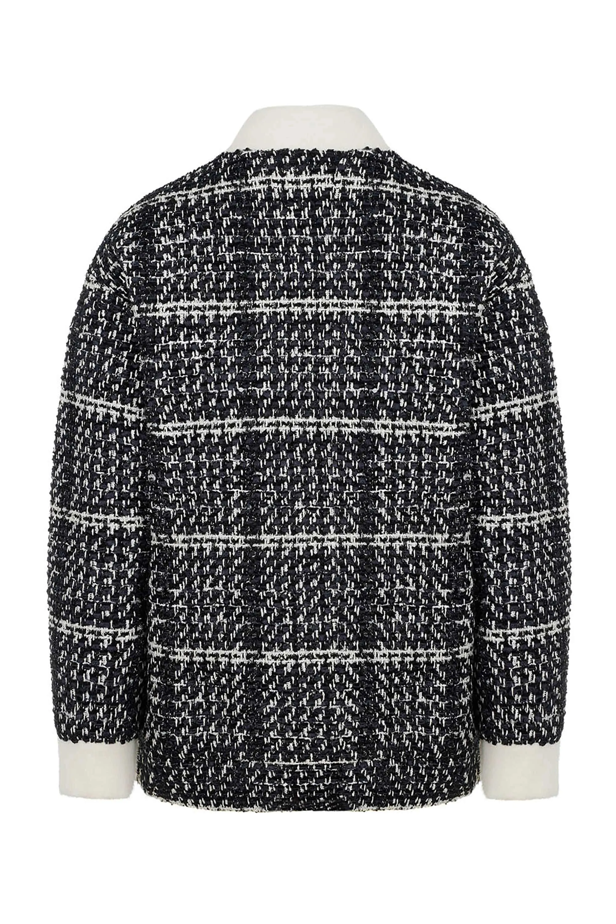 Oversized Tweed Bomber Jacket