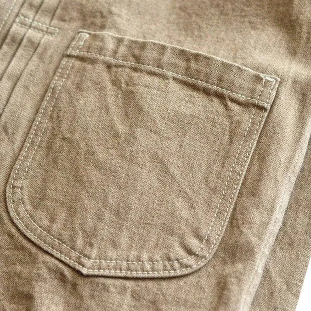 Premium sand color jeans jacket