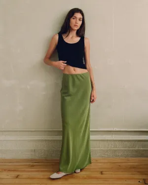 PUDDLE SKIRT / MATCHA