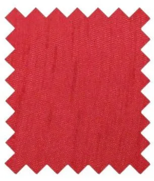 Red Shantung Wedding Swatch