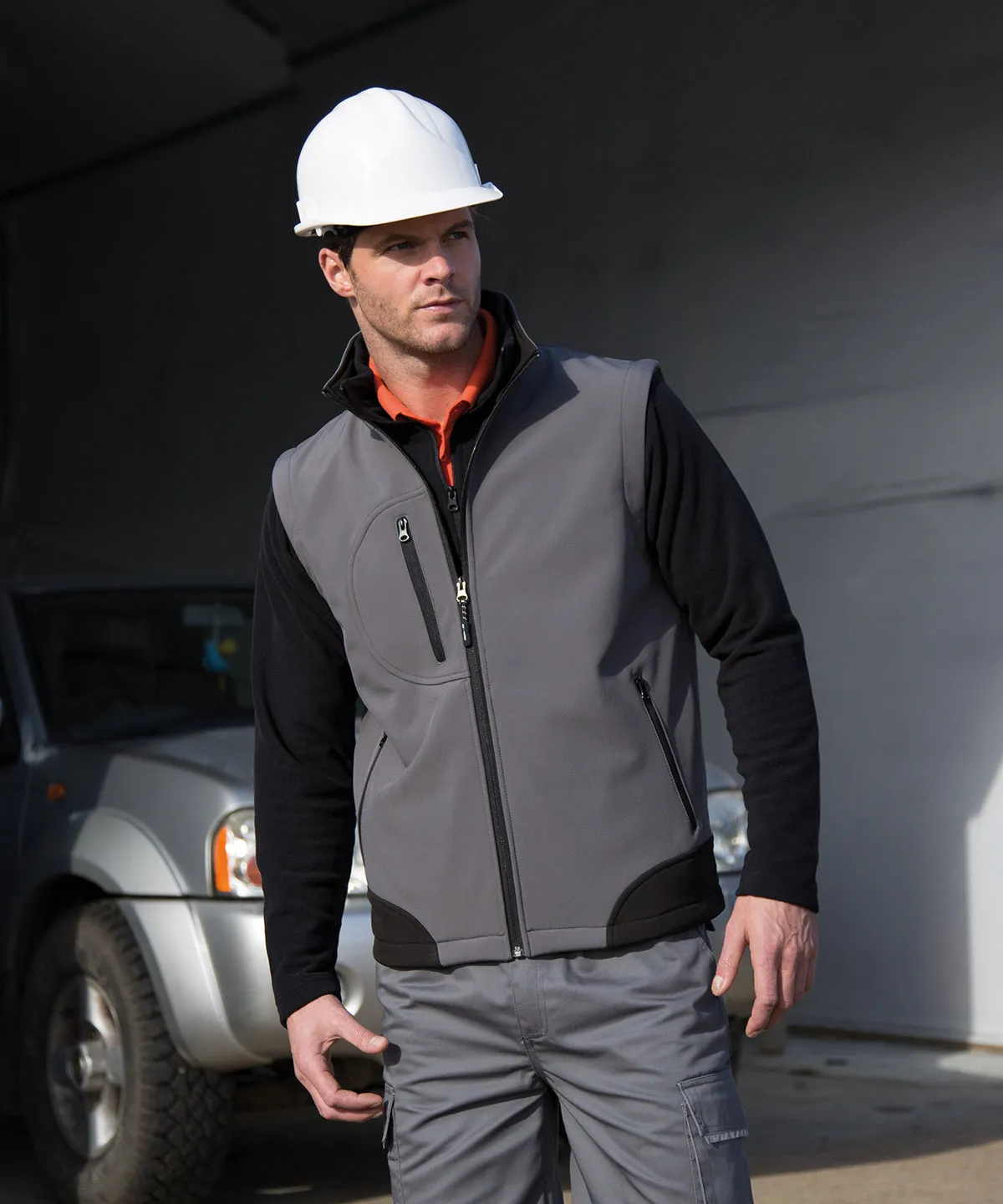 Red/Black - Softshell bodywarmer