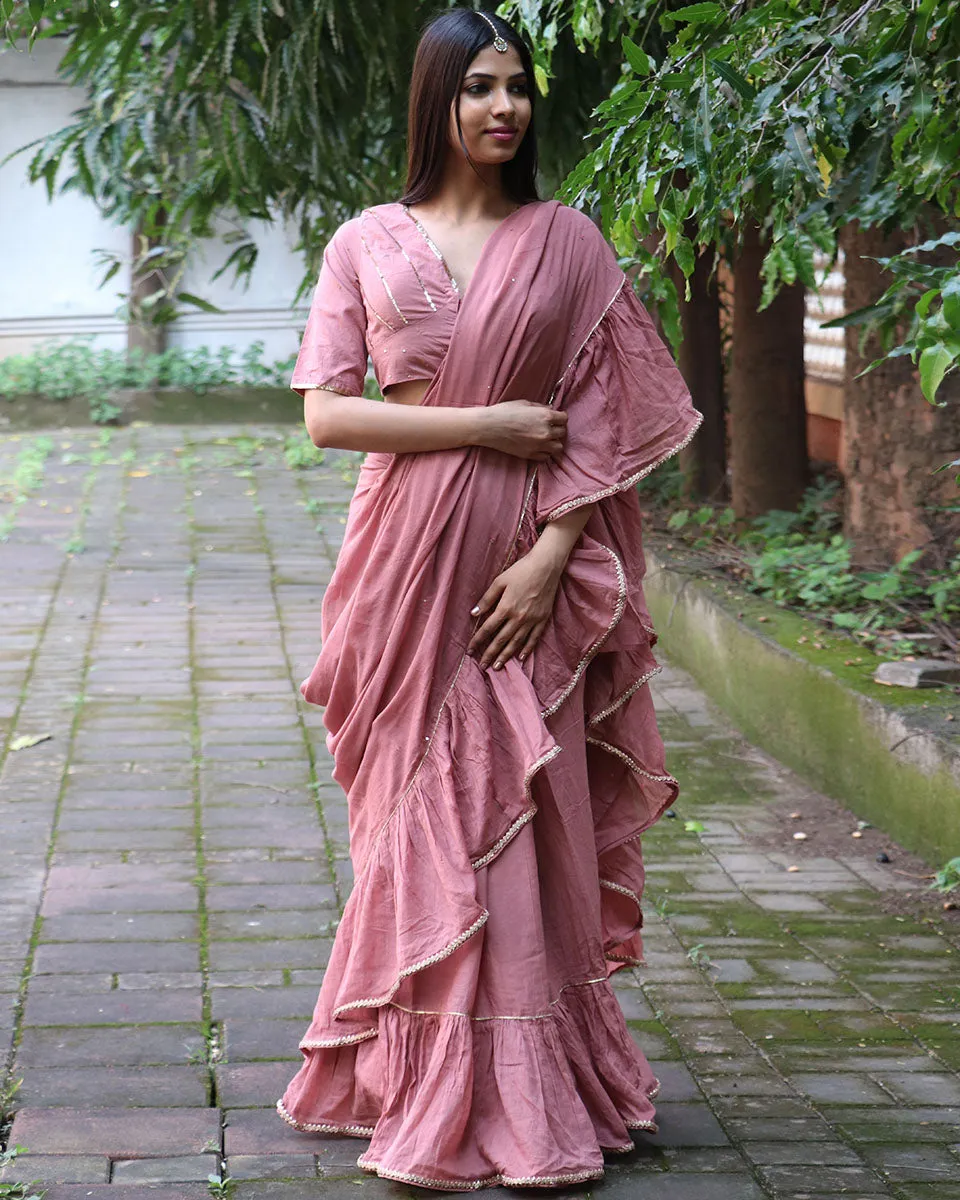 Rosewood Mulmul Cotton Blouse - Jugnoo