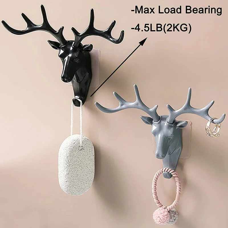 Rustic Deer Antlers Hooks
