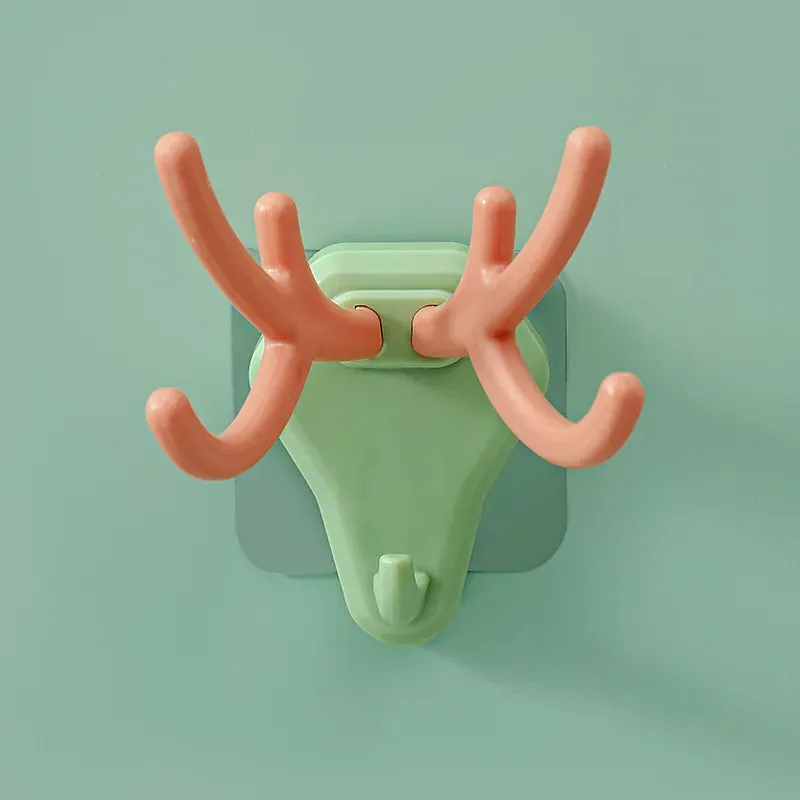 Rustic Deer Antlers Hooks