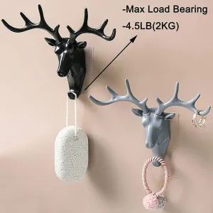 Rustic Deer Antlers Hooks