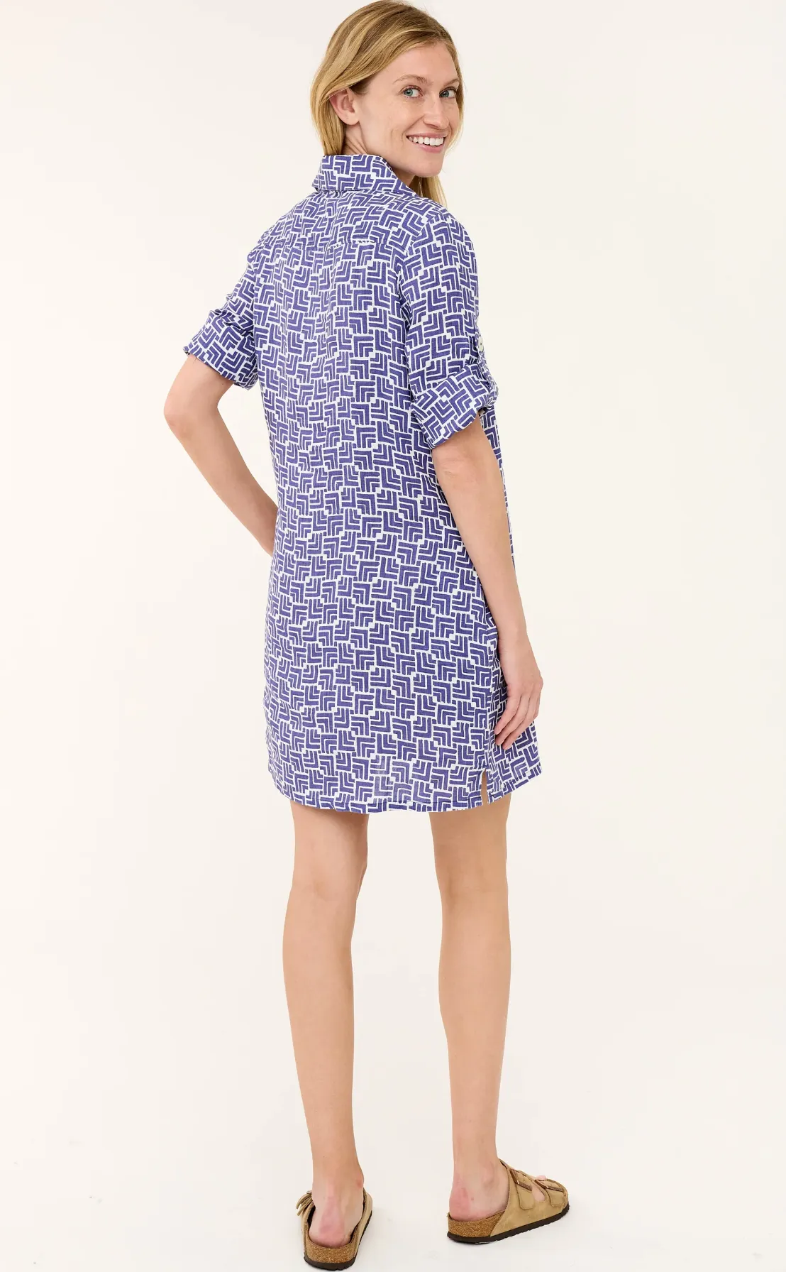 Sophia Dress - Skipper Blue Bow