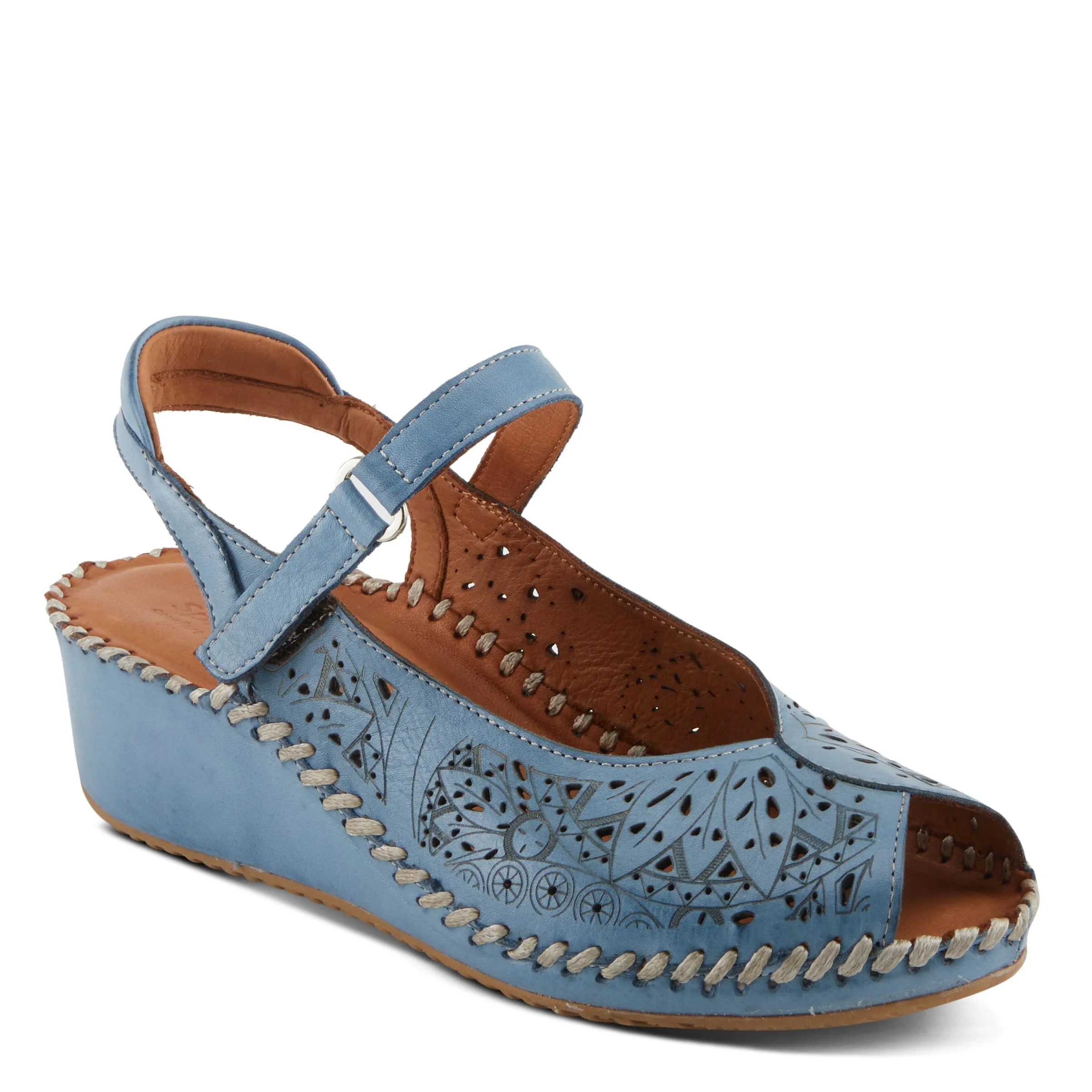 Spring Step Shoes Santonio Sandals Women’s Leather Hook and Loop