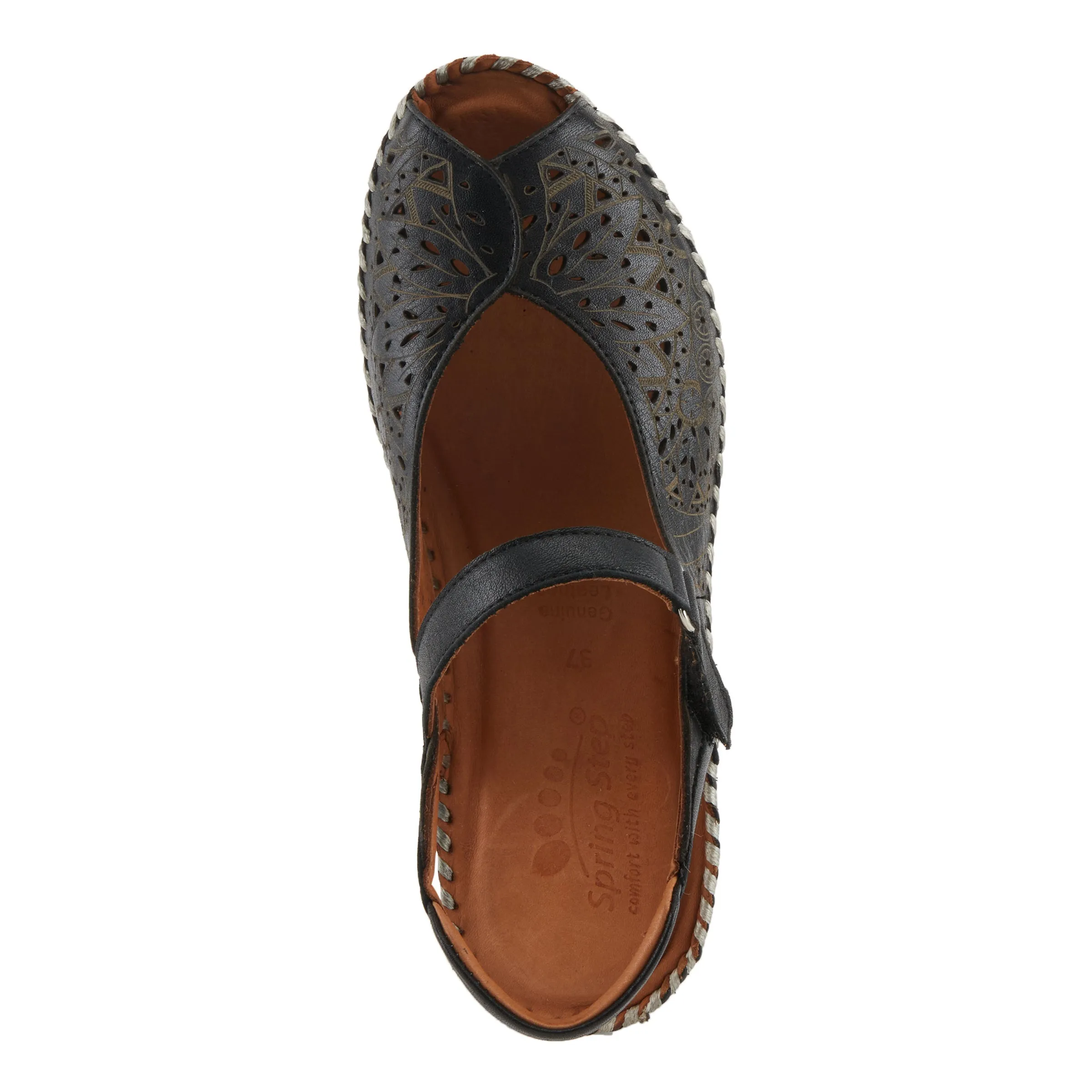 Spring Step Shoes Santonio Sandals Women’s Leather Hook and Loop