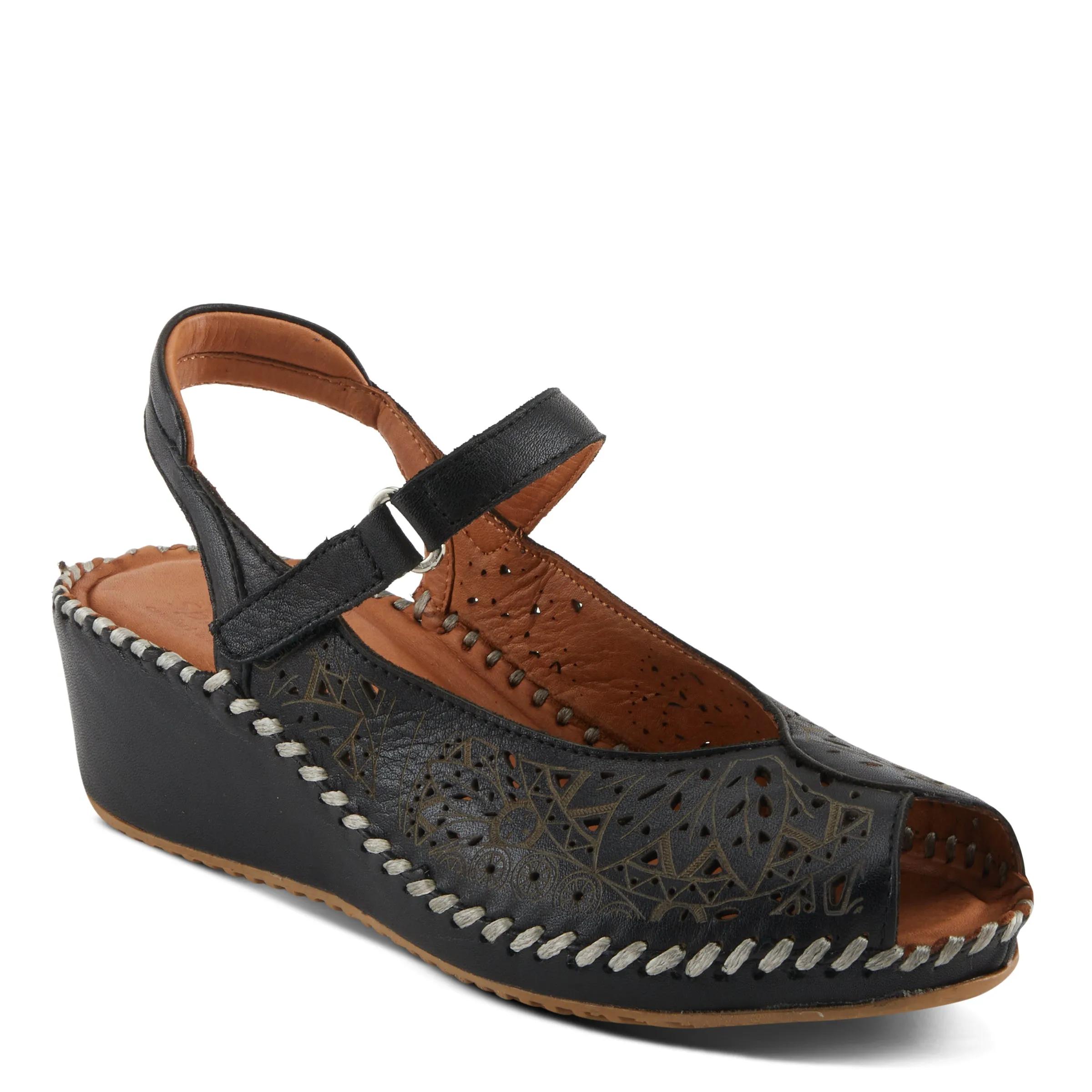 Spring Step Shoes Santonio Sandals Women’s Leather Hook and Loop