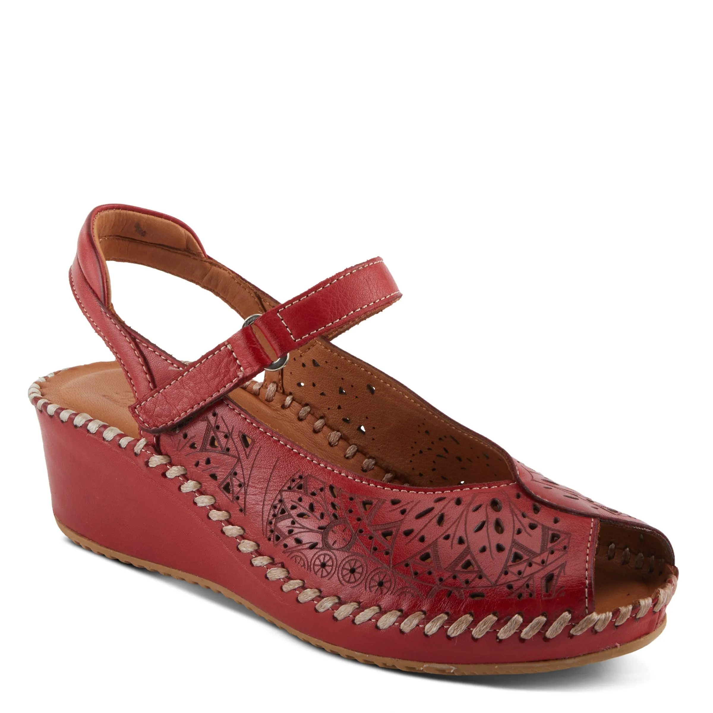 Spring Step Shoes Santonio Sandals Women’s Leather Hook and Loop