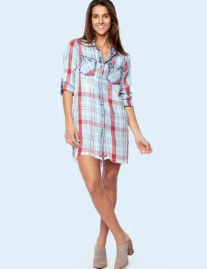 Tab Sleeve Dress