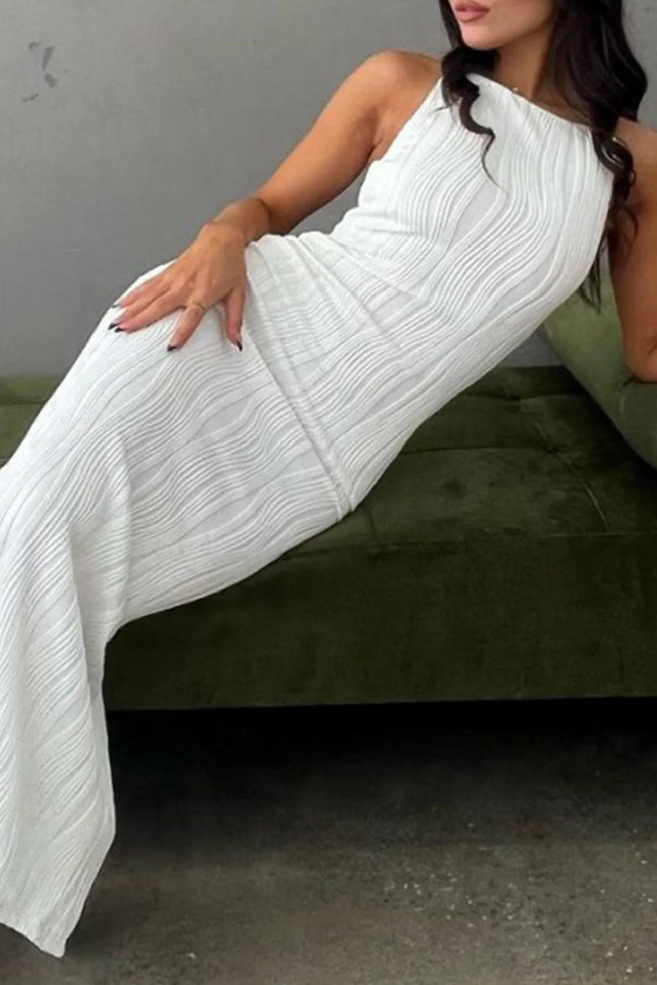 TastyHottie - Pleated Textured Pack Hip Cami Dress