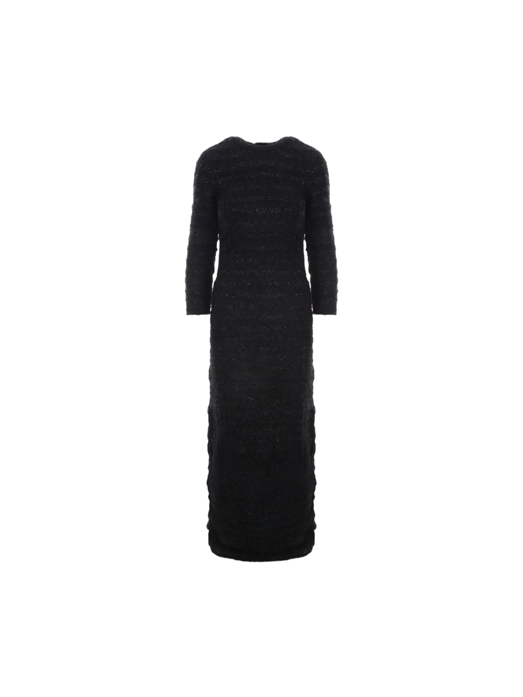 Textured Tweed Maxi Dress
