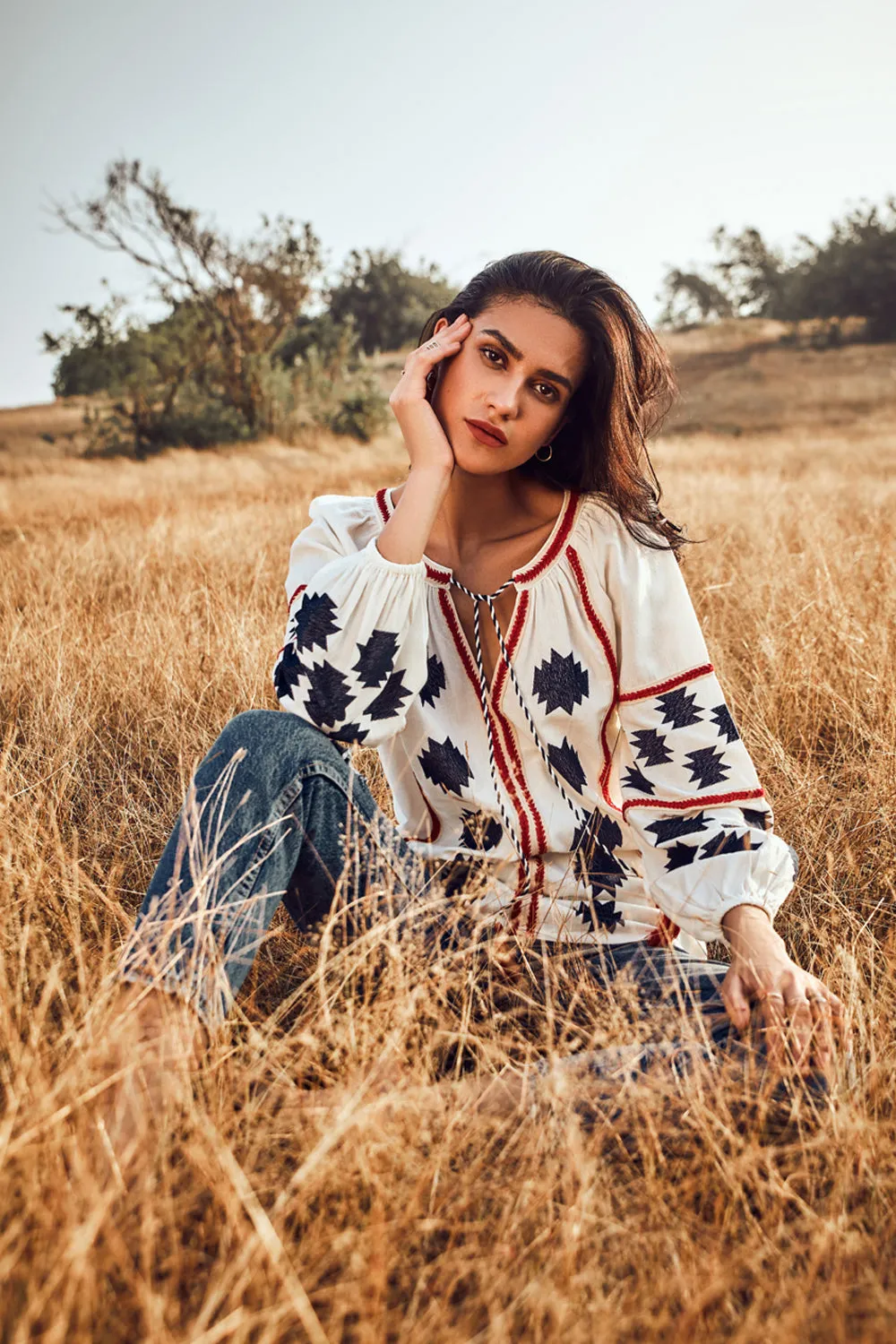 The Boho Embroidered Blouse