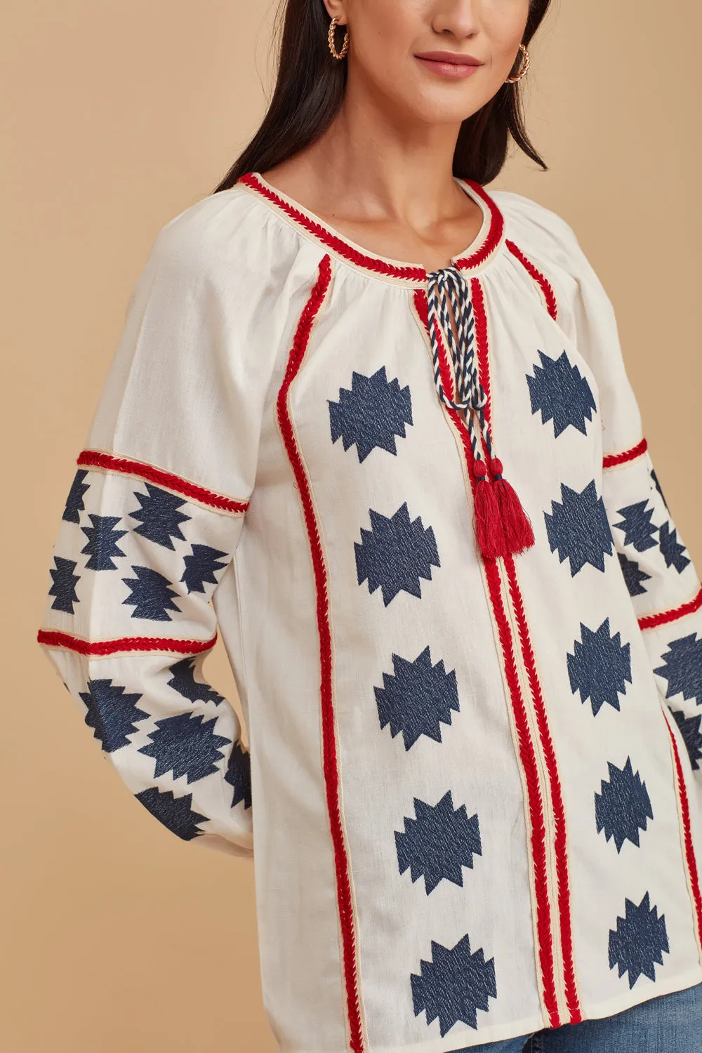 The Boho Embroidered Blouse