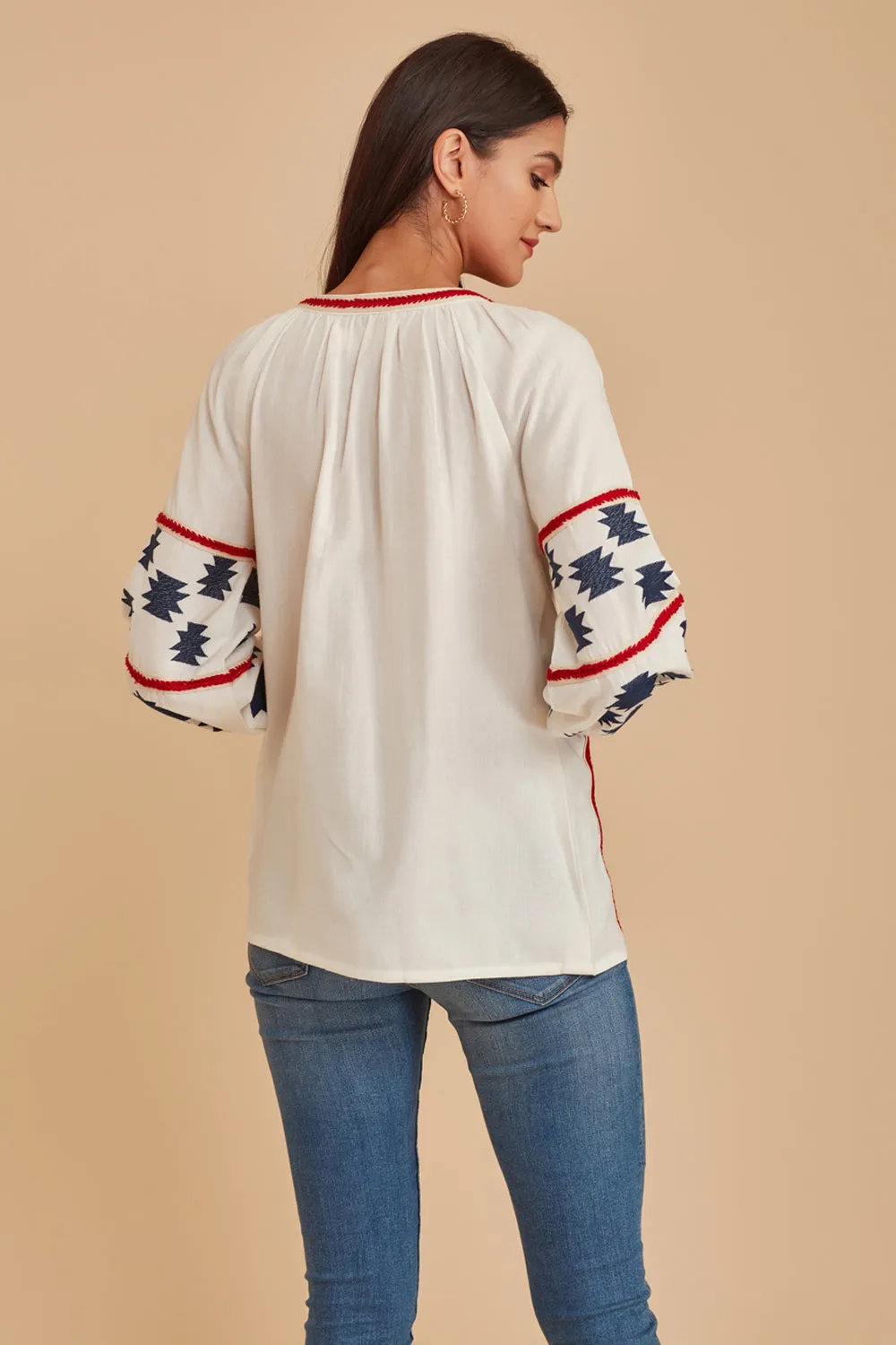The Boho Embroidered Blouse