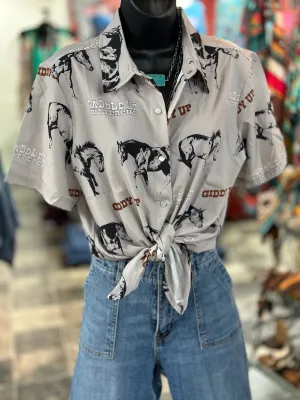 The Saddle Up Buttercup Snap Front Shirt