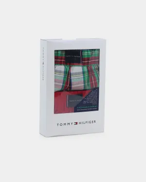 Tommy Jeans 2 Pack Woven Boxer Print Primary Green