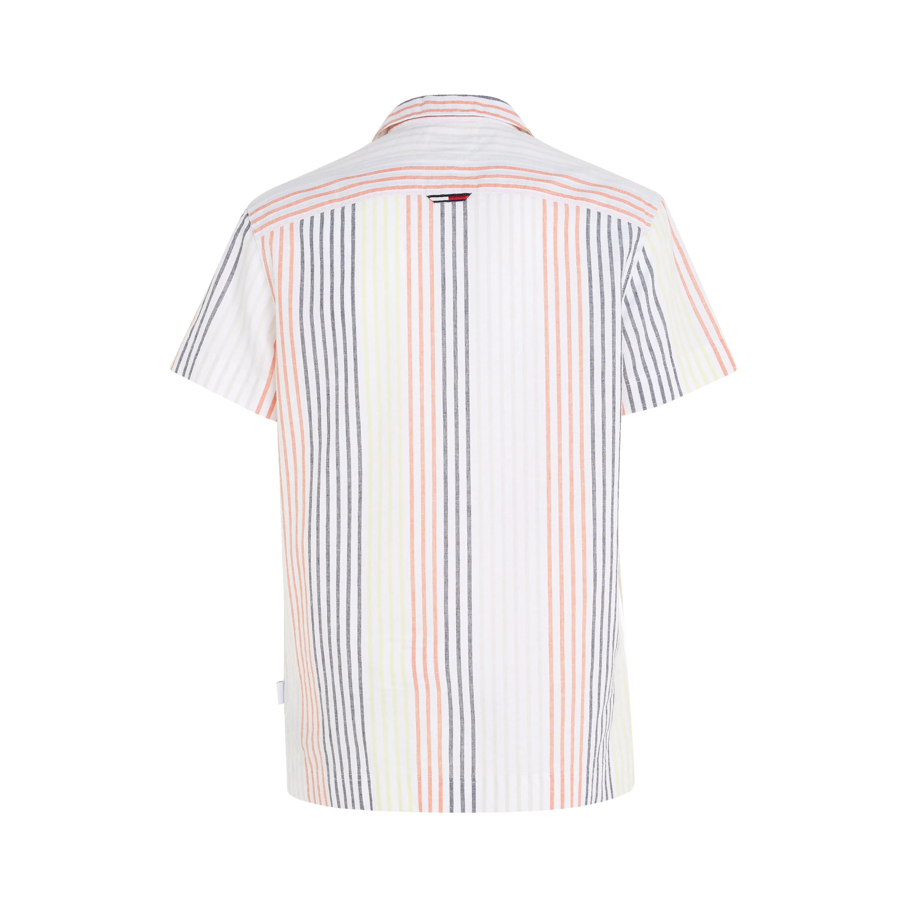 Tommy Jeans Striped Linen Shirt - White